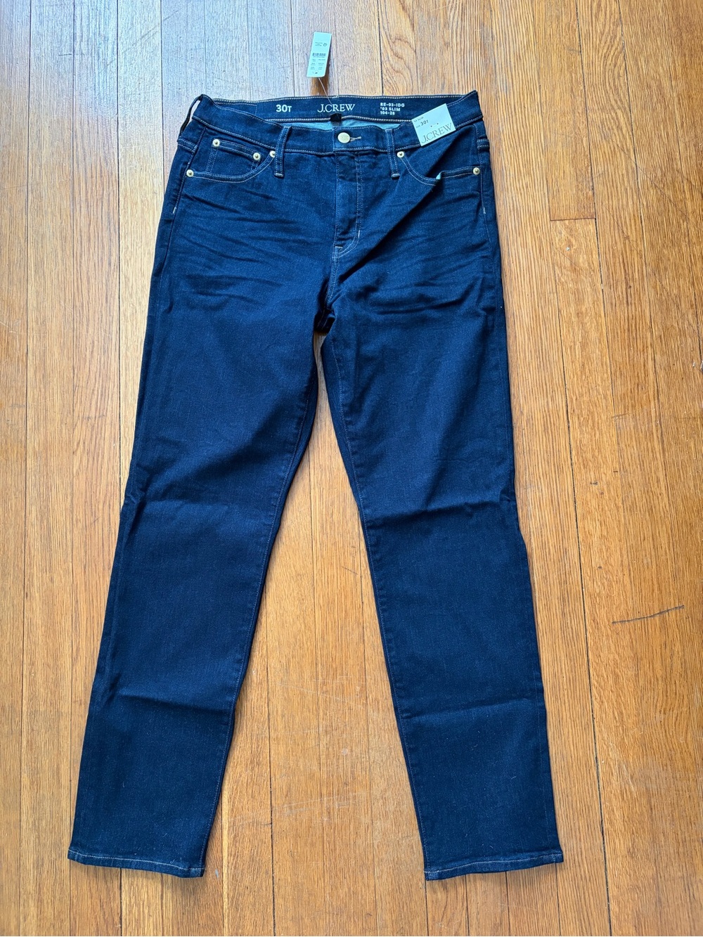 J.Crew mid-rise slim jean in 2003 super-stretch, 30 Tall, NWT